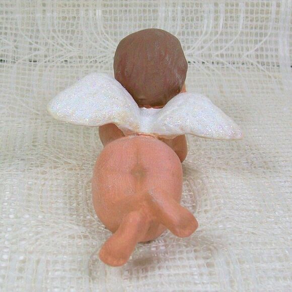 Handmade Ceramic Cherub Angel Statue, Ceramic Angel Figurine, Angel Decor - Picture 3 of 6